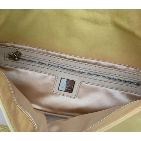 Fendi Limited Edition MOD Pink and Yellow Color Block Leather Shoulder Bag - Picture 2 of 6